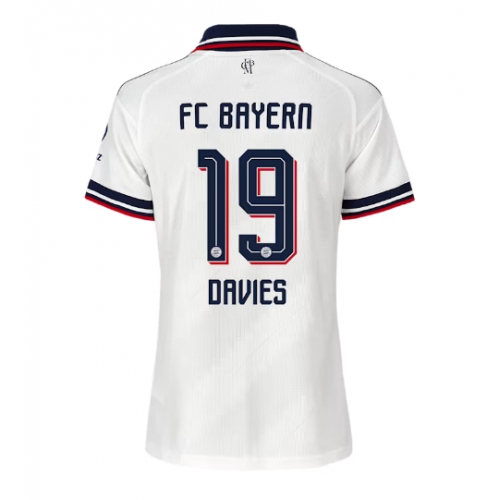 Bayern Munich Alphonso Davies #19 Maglia Gara Trasferta Repliche 2026-27 Donna Maniche Corte Bayern Munich Alphonso Davies #19 Maglia Gara Trasferta Repliche 2026-27 Donna Maniche Corte